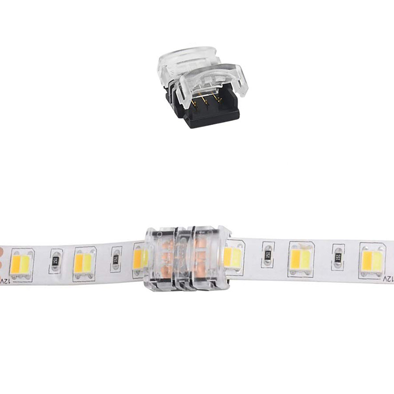 LED Strip Connector 3 Pin 10mm Board to Board, Gapless Connector for Dual Color and Digital Pixel Strip Light